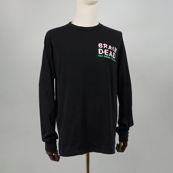 Brain Dead Graphic Print Long Sleeve heavy T-shirt/ Size M/ Good Condition - Picture 1 of 11